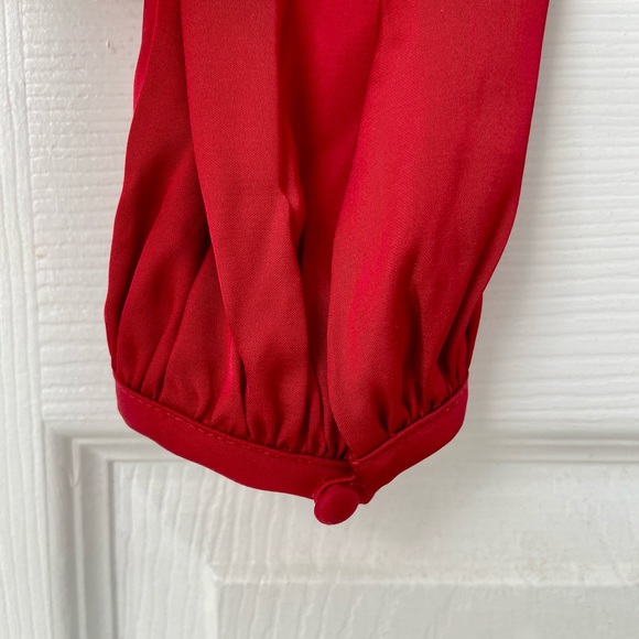 Sunday Best Tatiana Blouse in Crimson Red - Picture 7 of 8